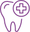 Animated tooth with cross