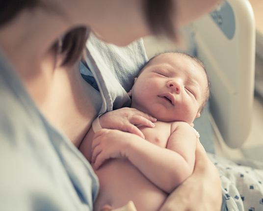 newborn potentially with a lip tie 